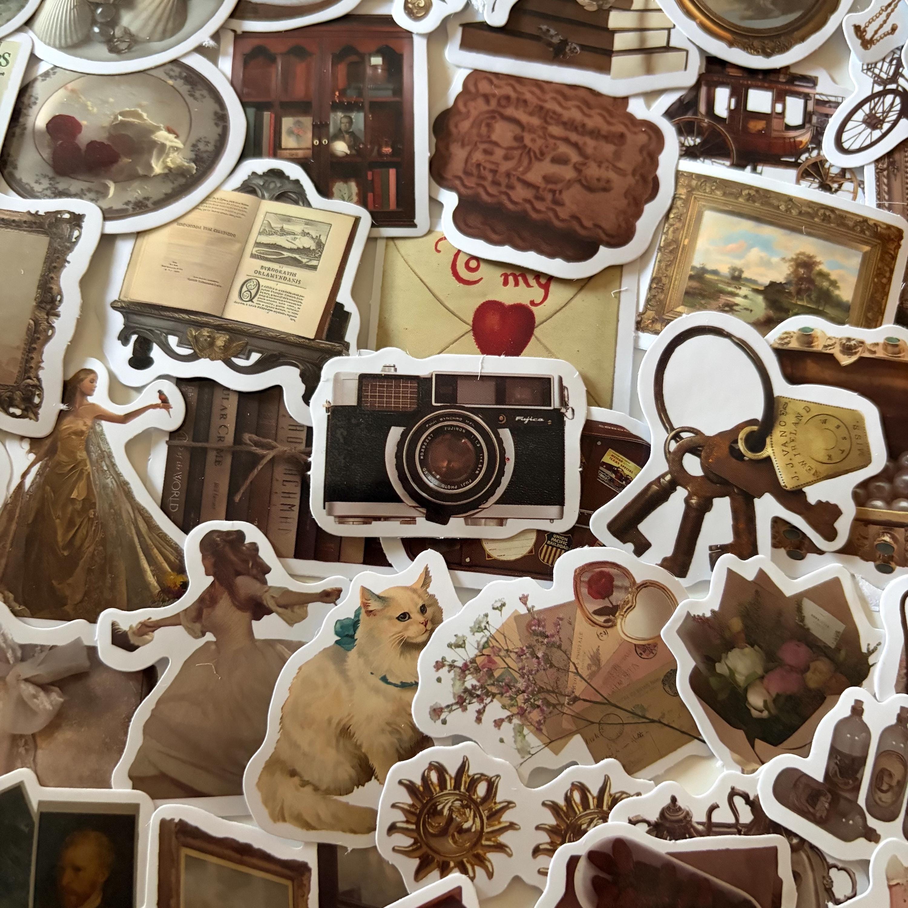 Autumn Dark Academia Vintage Stickers