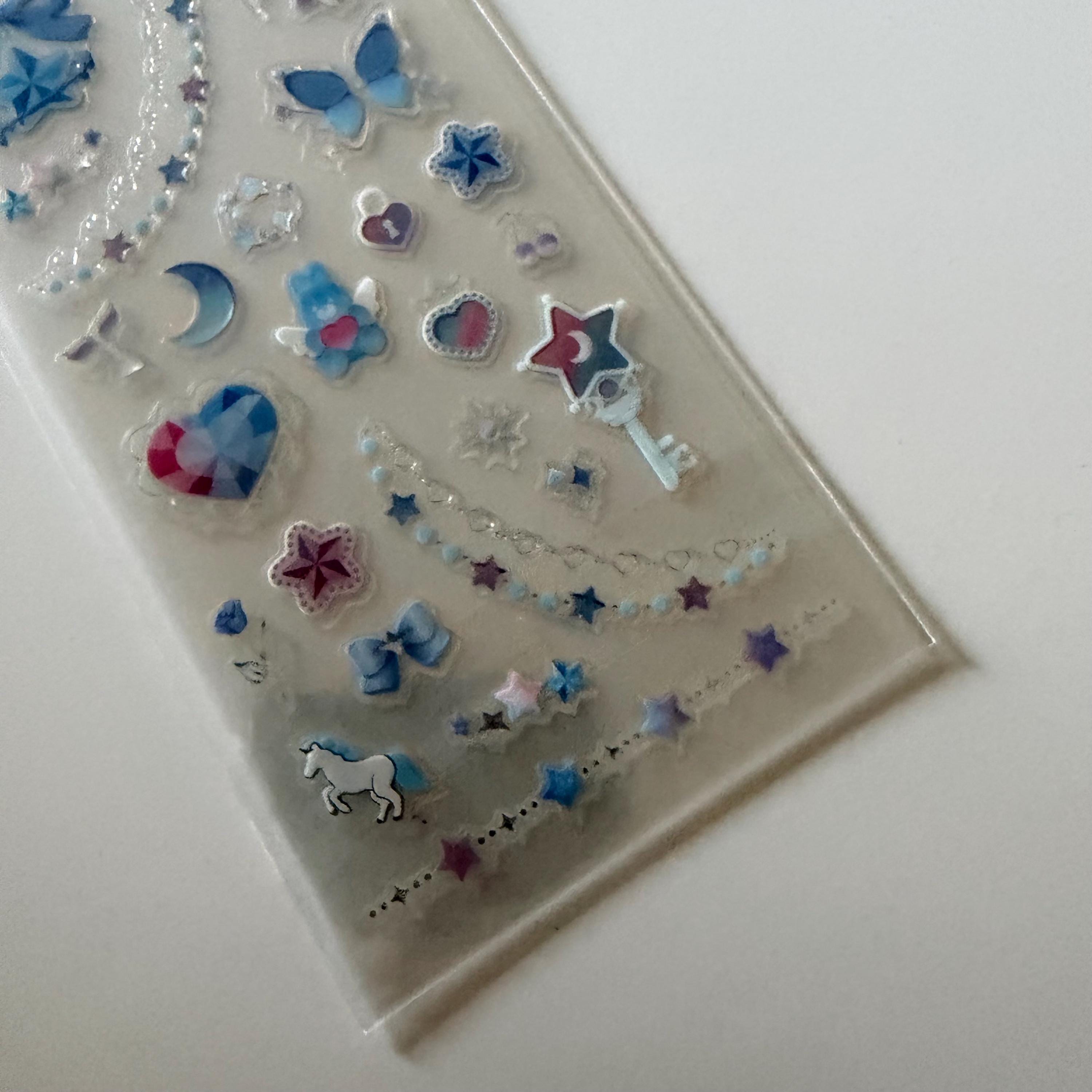 Glowing Jewels Sticker Sheet MIND WAVE Japan