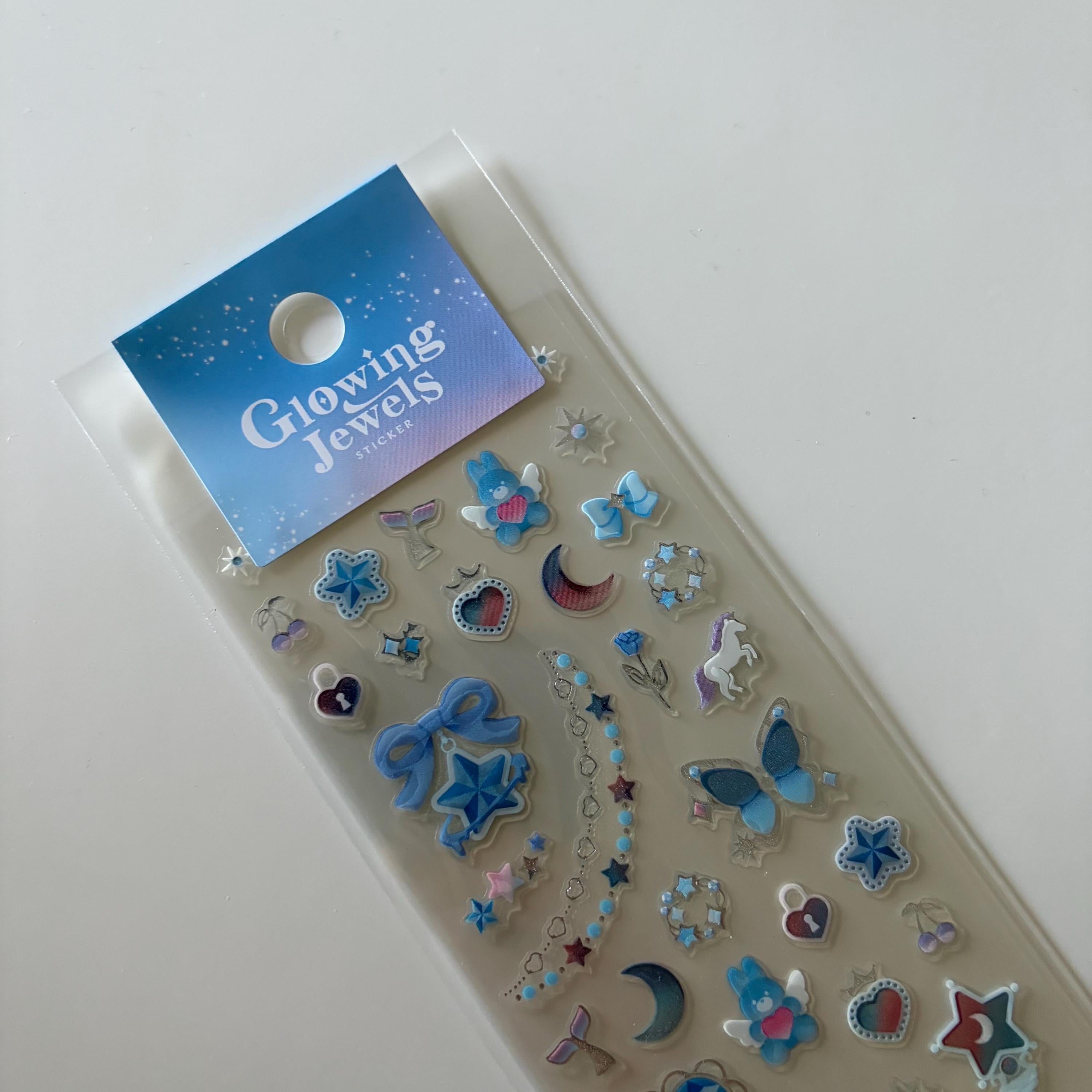 Glowing Jewels Sticker Sheet MIND WAVE Japan