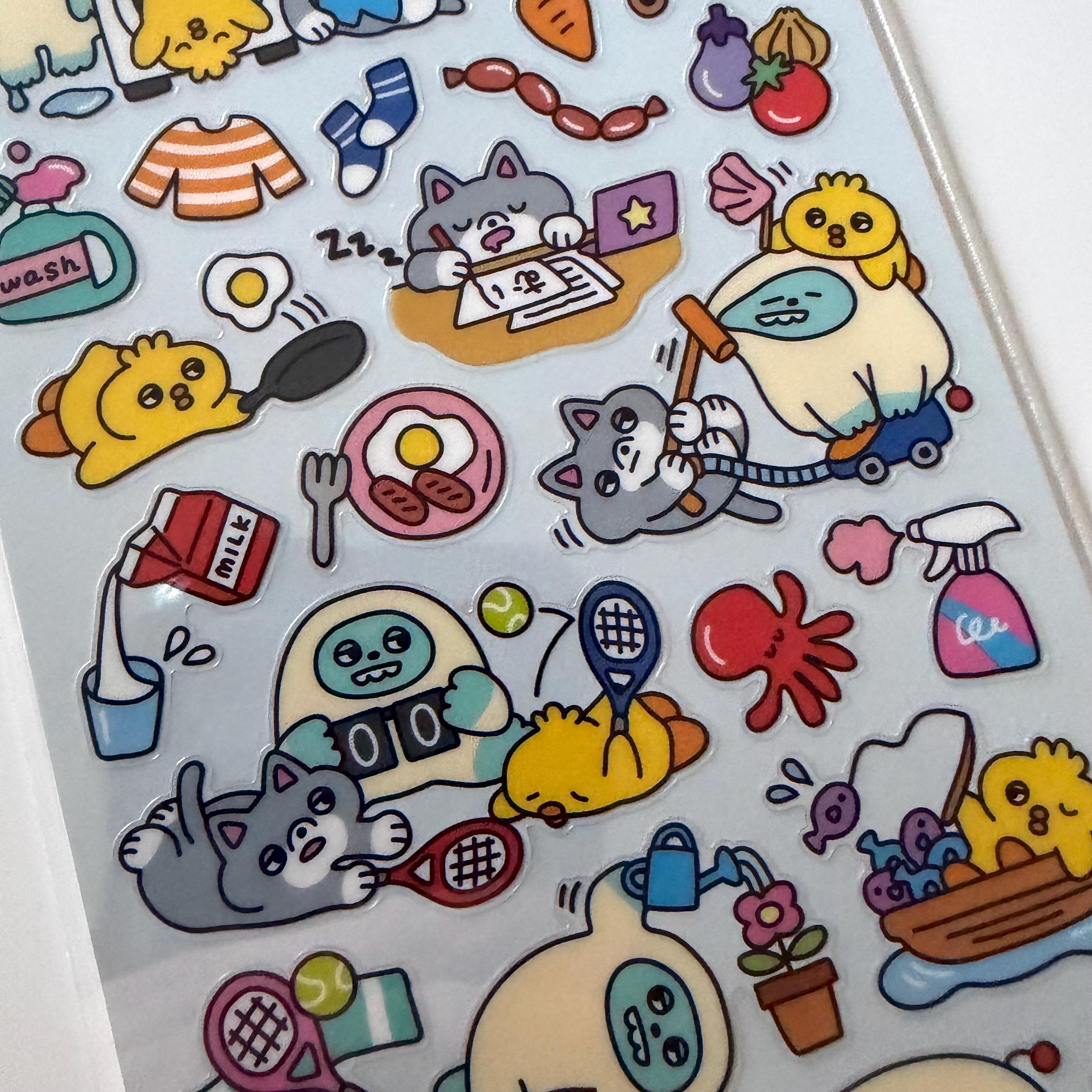 Pump Town Funny Sticker Sheet | MINDWAVE Japan