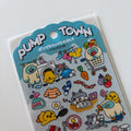 Pump Town Funny Sticker Sheet | MINDWAVE Japan