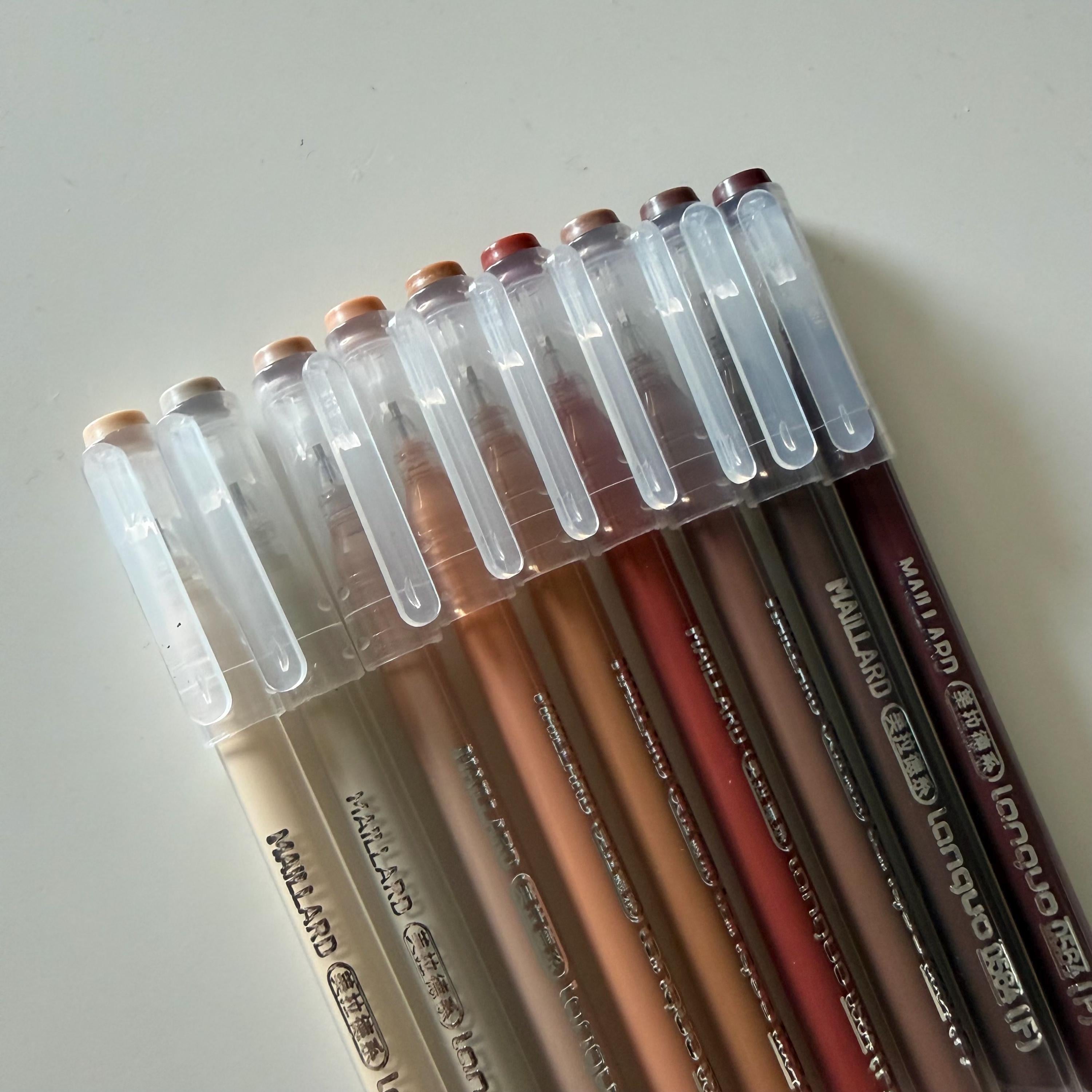 Set of Fineliner Thin Fine Ink Pens | Neutral Tones