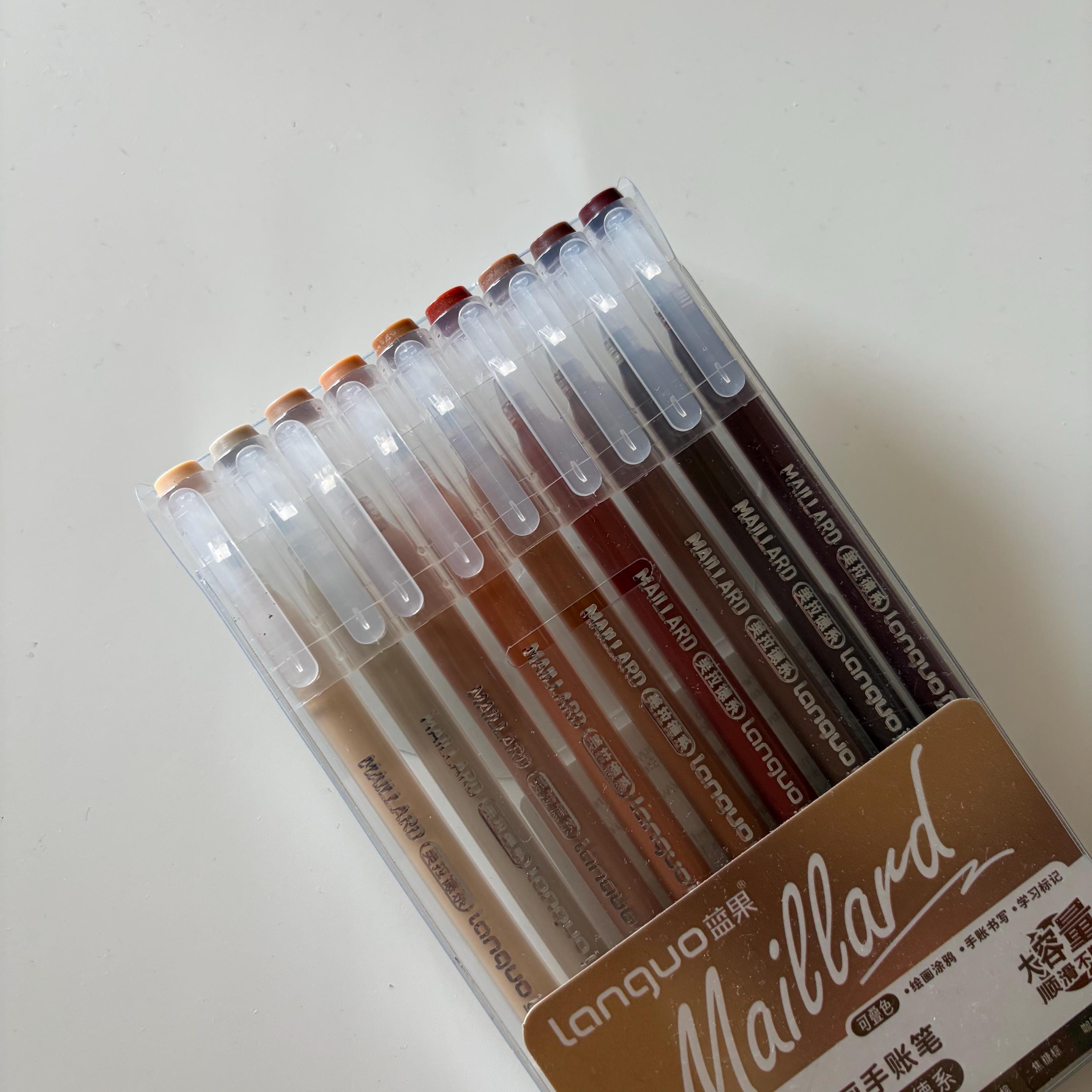 Set of Fineliner Thin Fine Ink Pens | Neutral Tones