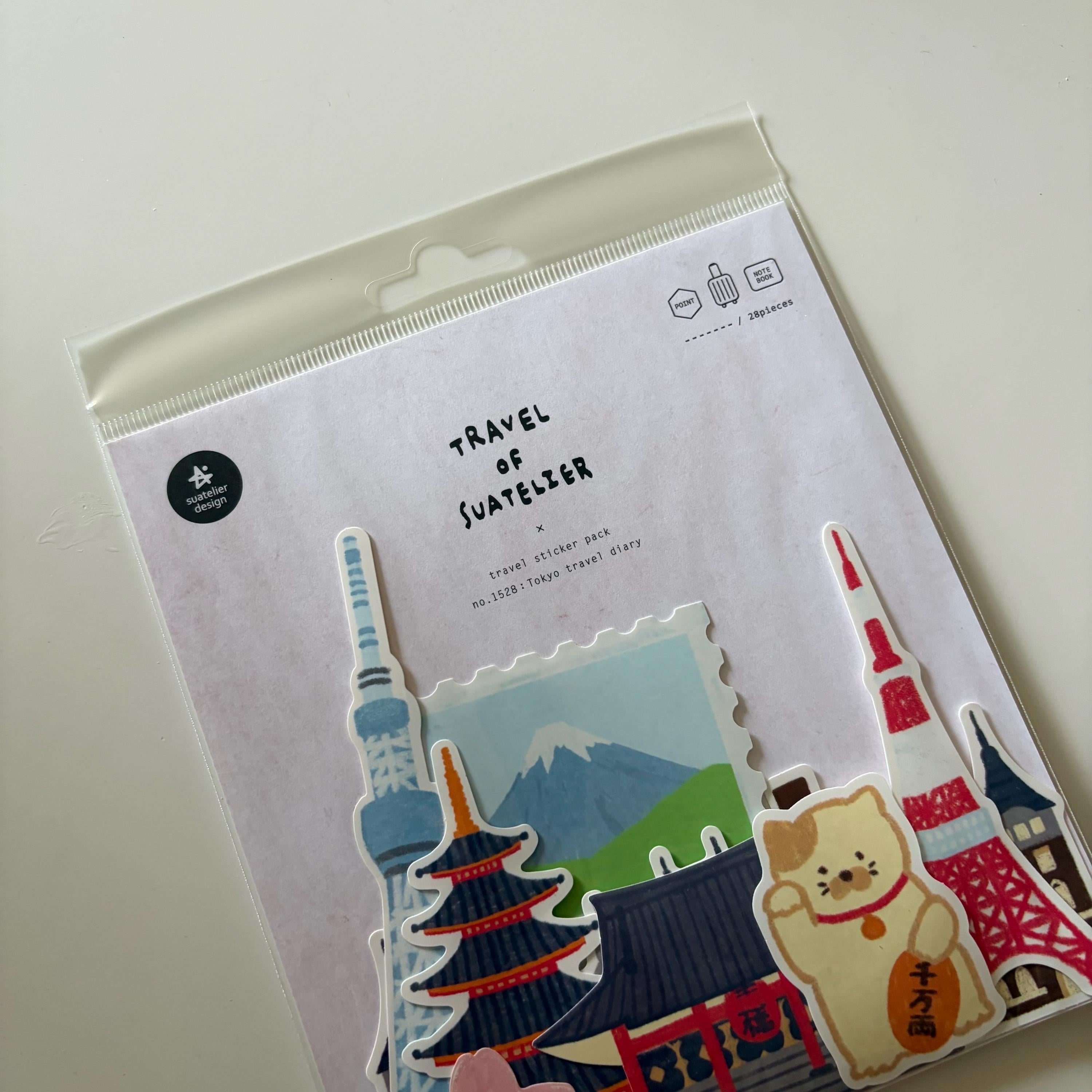 Travel of Suatelier - Tokyo Travel Diary Stickers