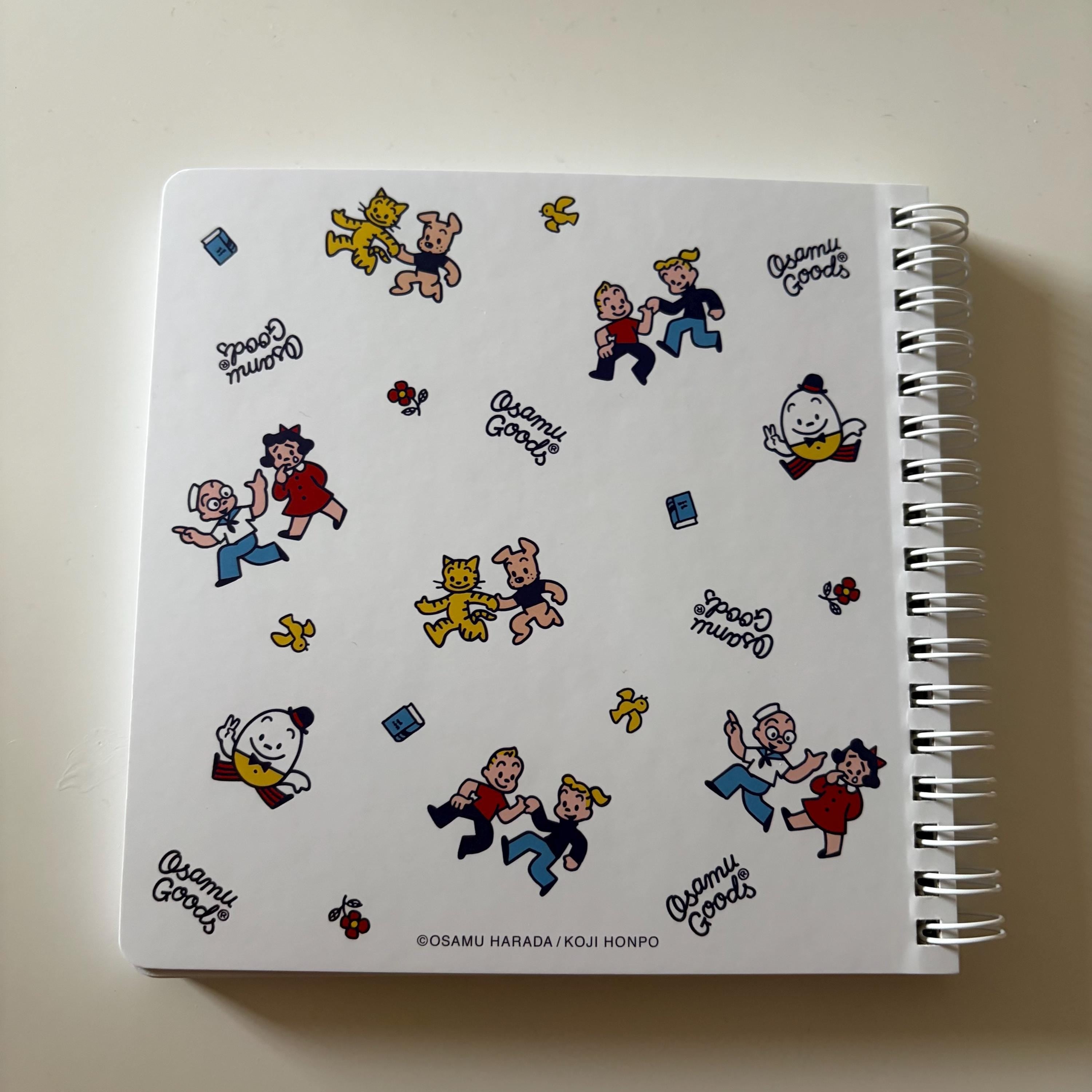 15cm Square Osamu Goods Notebook