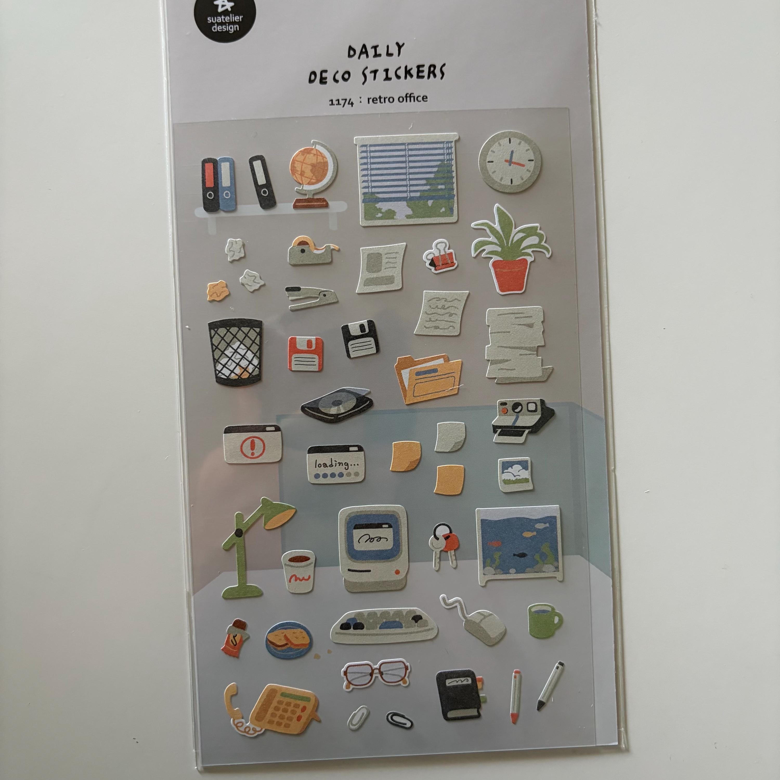 Retro Office - Suatelier Daily Deco Stickers