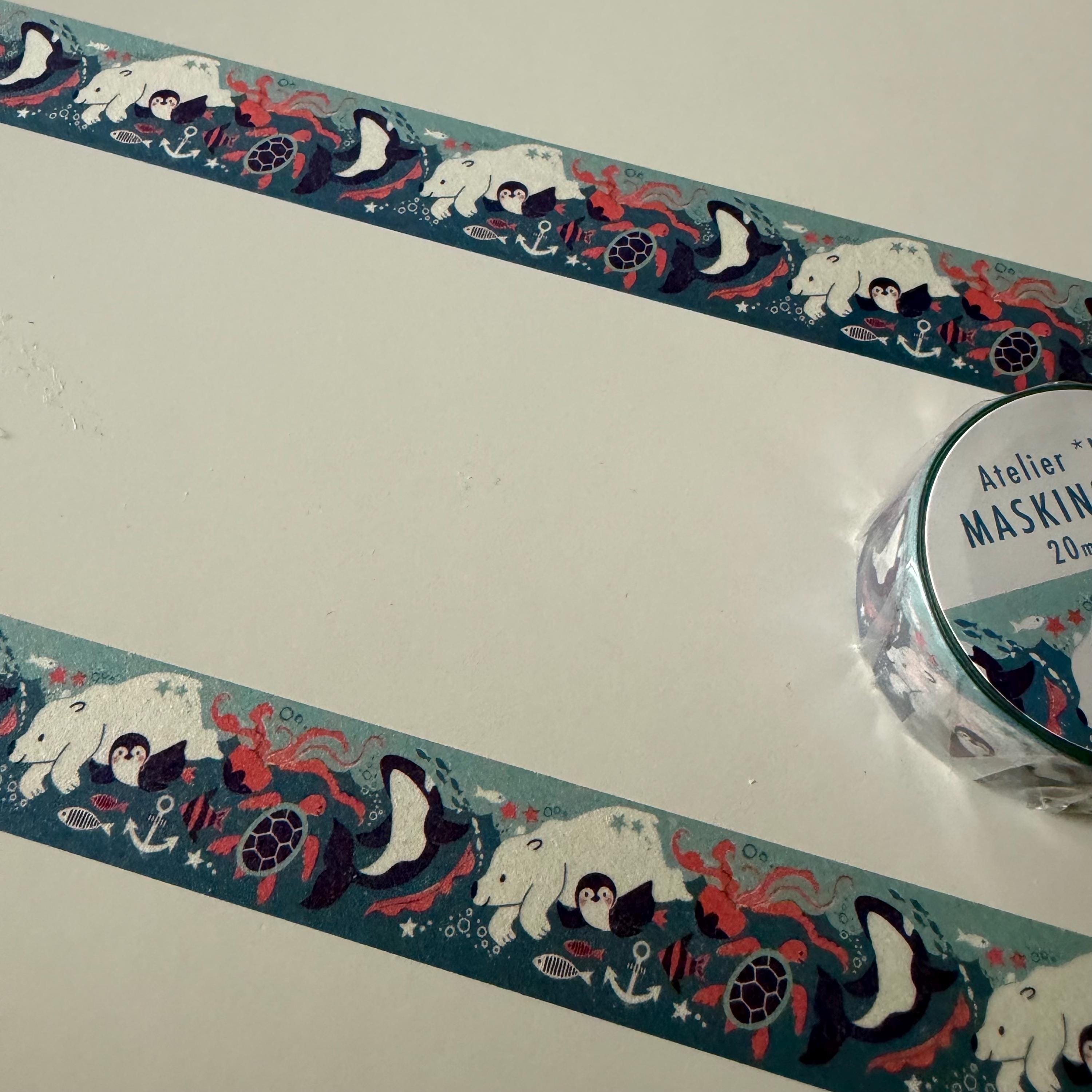 Kodomo No Kao Sea Animals Washi Tape