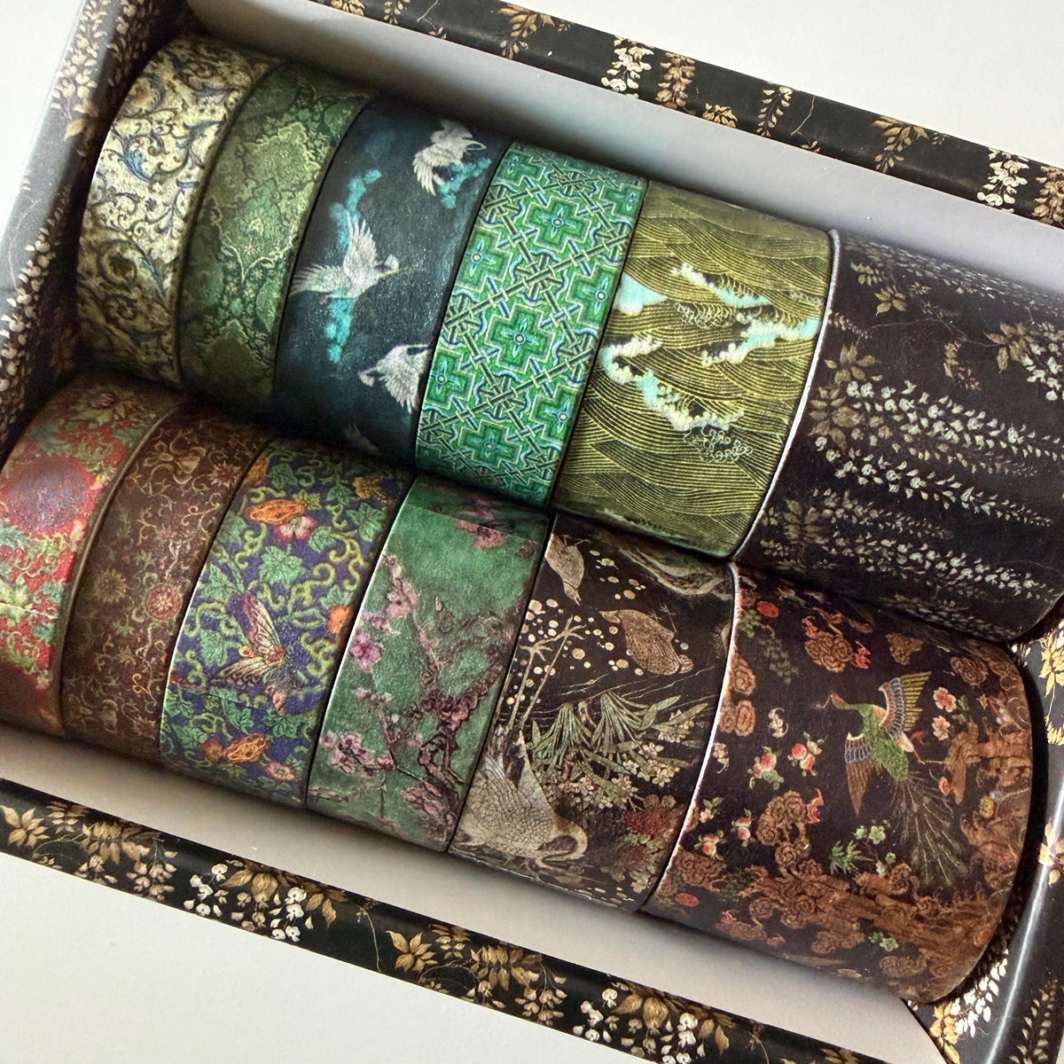 Vintage Style Botanical Washi Tape Bundle