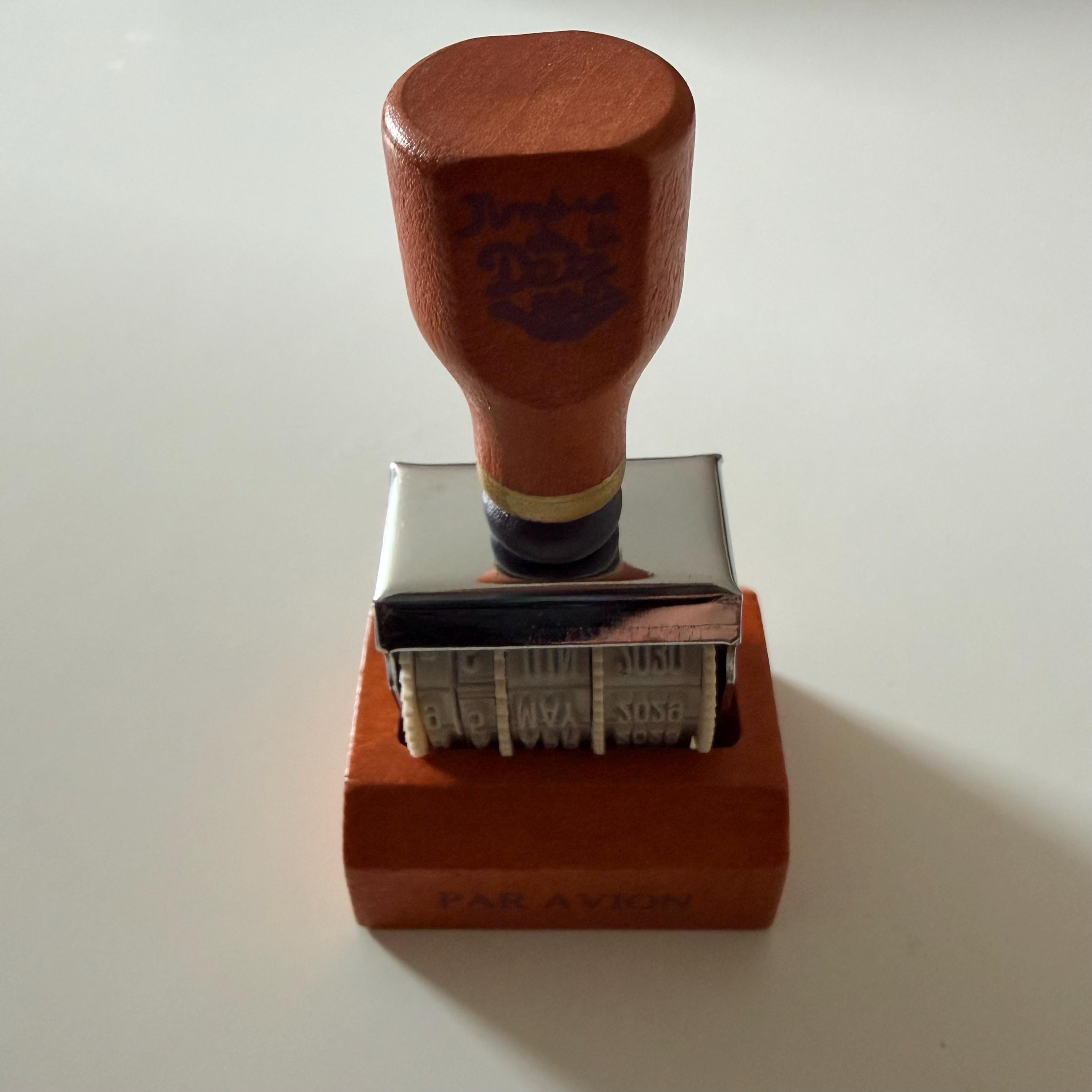Vintage Style Wooden Date Stamp – Adjustable
