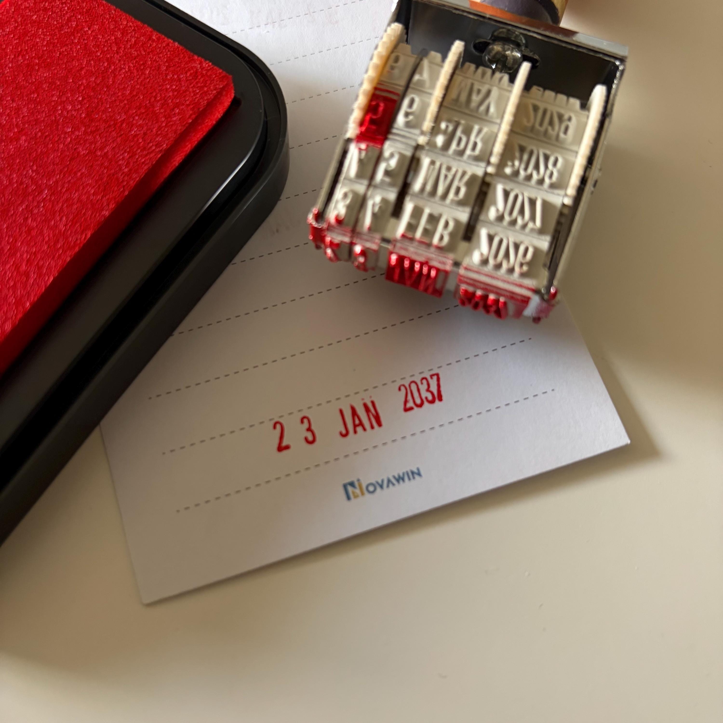Vintage Style Wooden Date Stamp – Adjustable