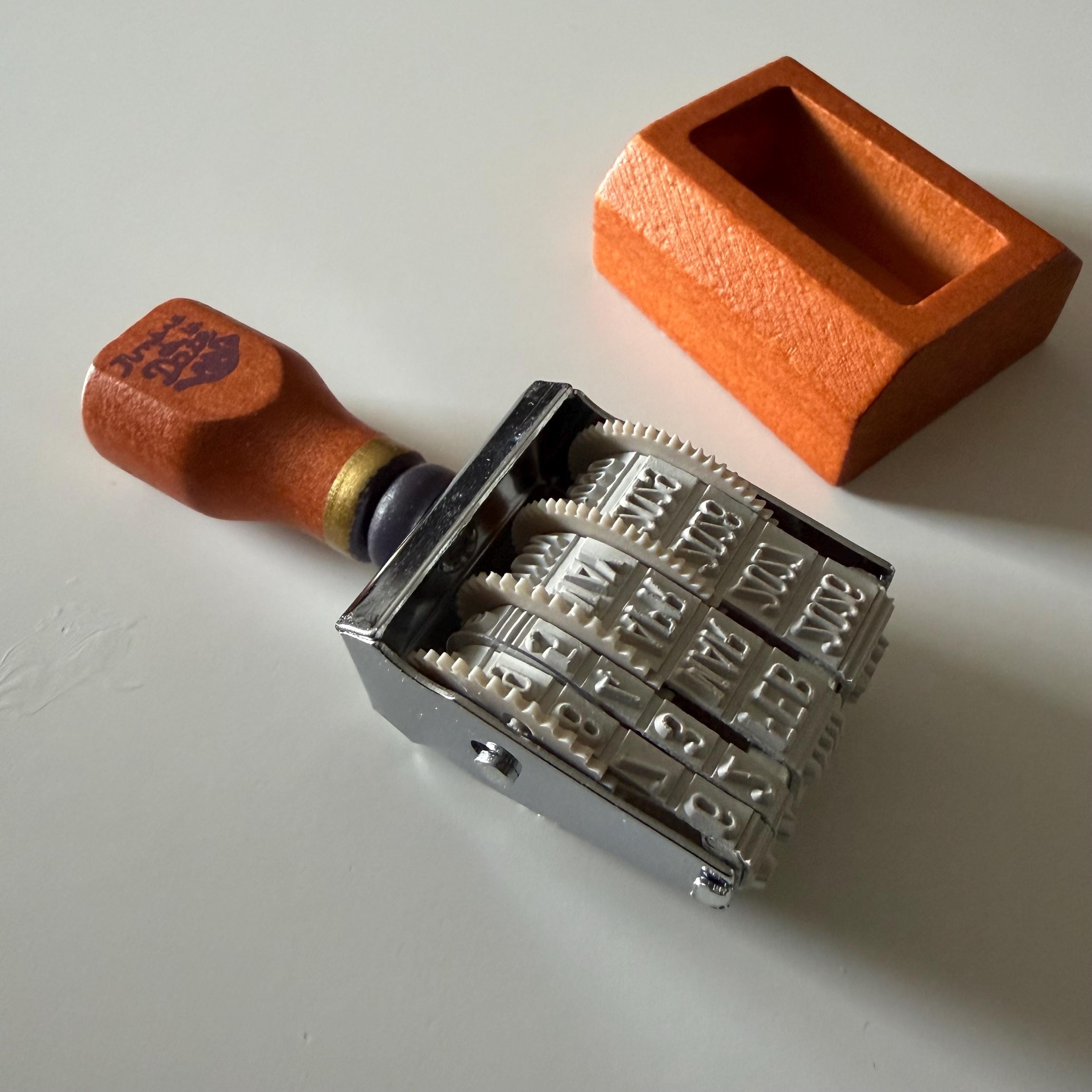 Vintage Style Wooden Date Stamp – Adjustable