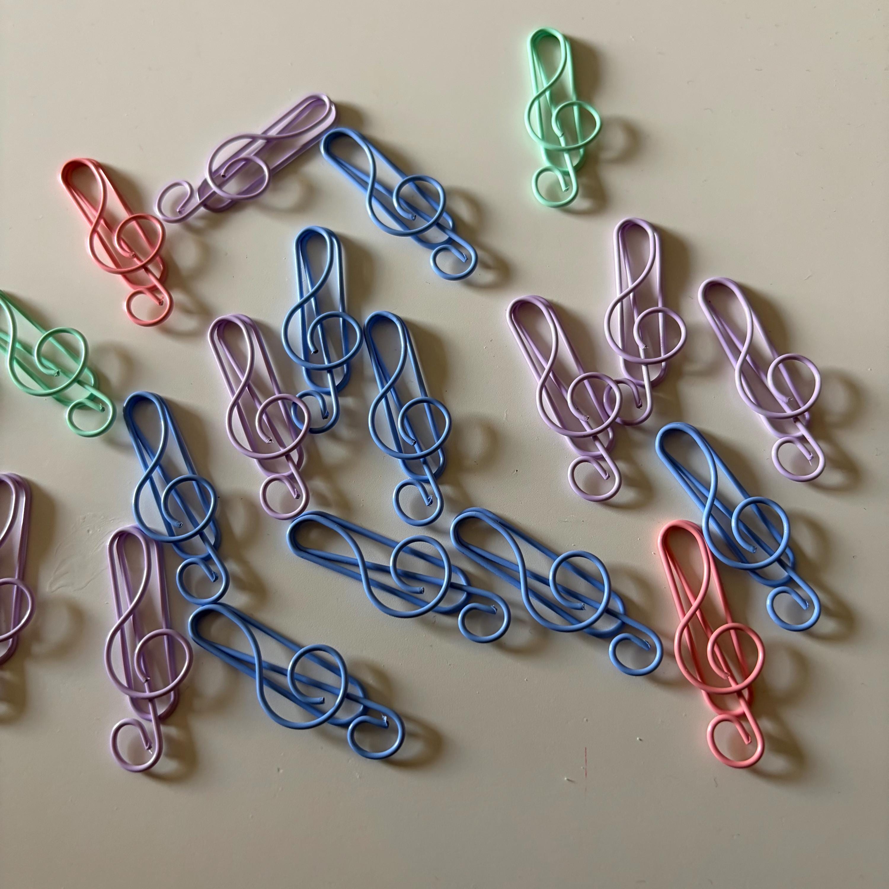 10pcs Treble Clef Paper Clips