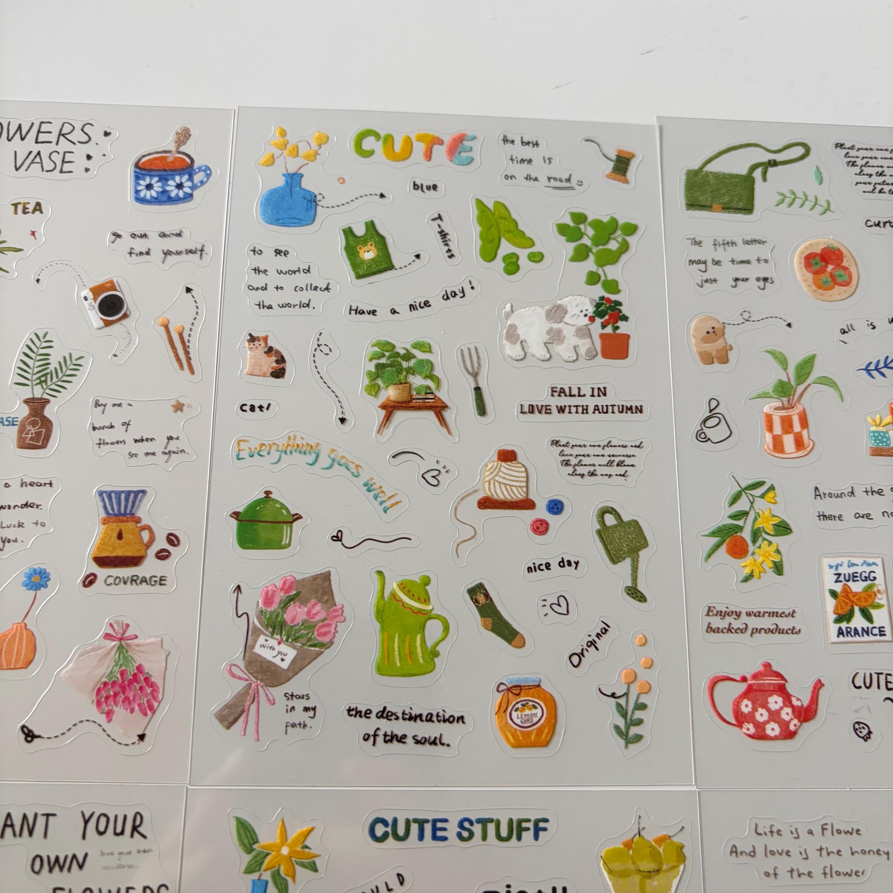 Green Plants Sticker Sheet