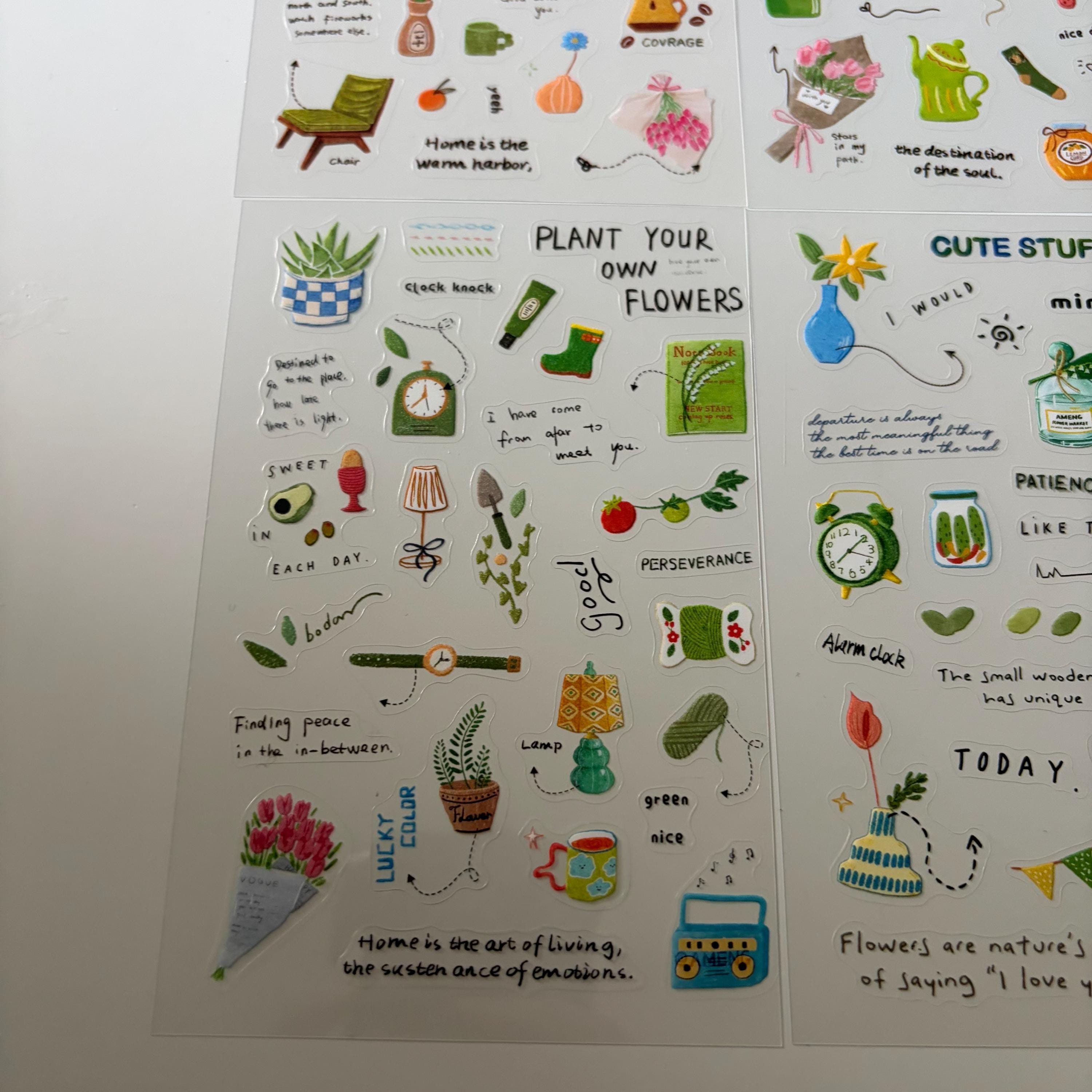 Green Plants Sticker Sheet