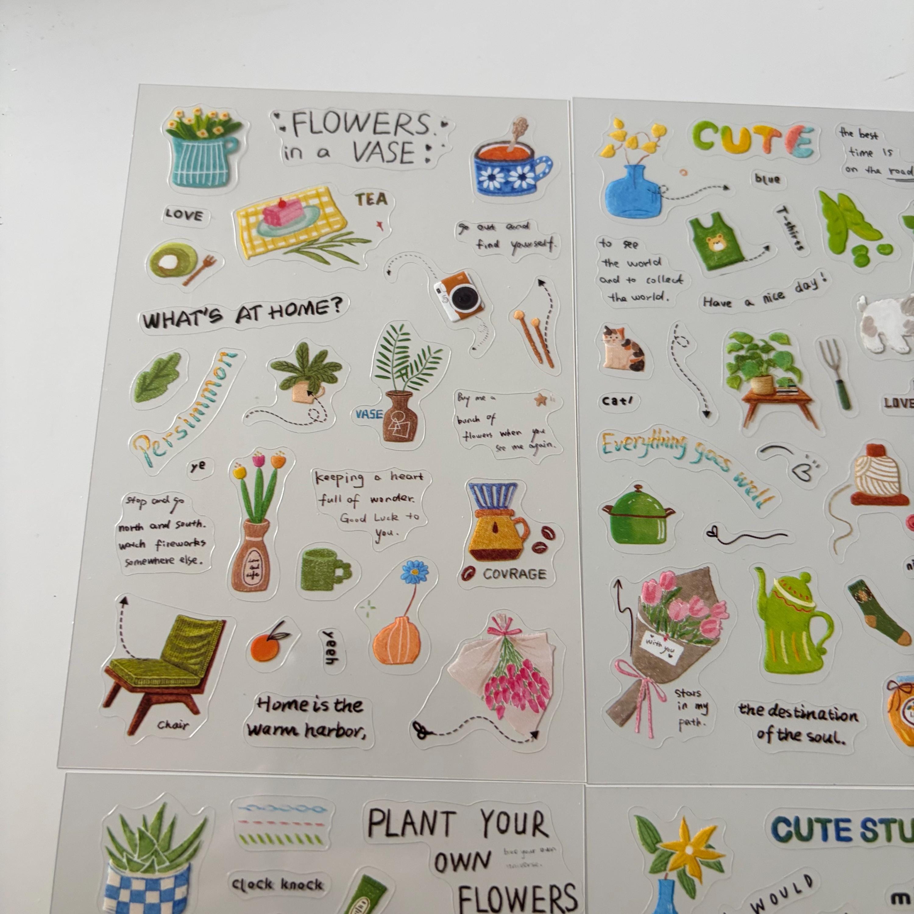 Green Plants Sticker Sheet