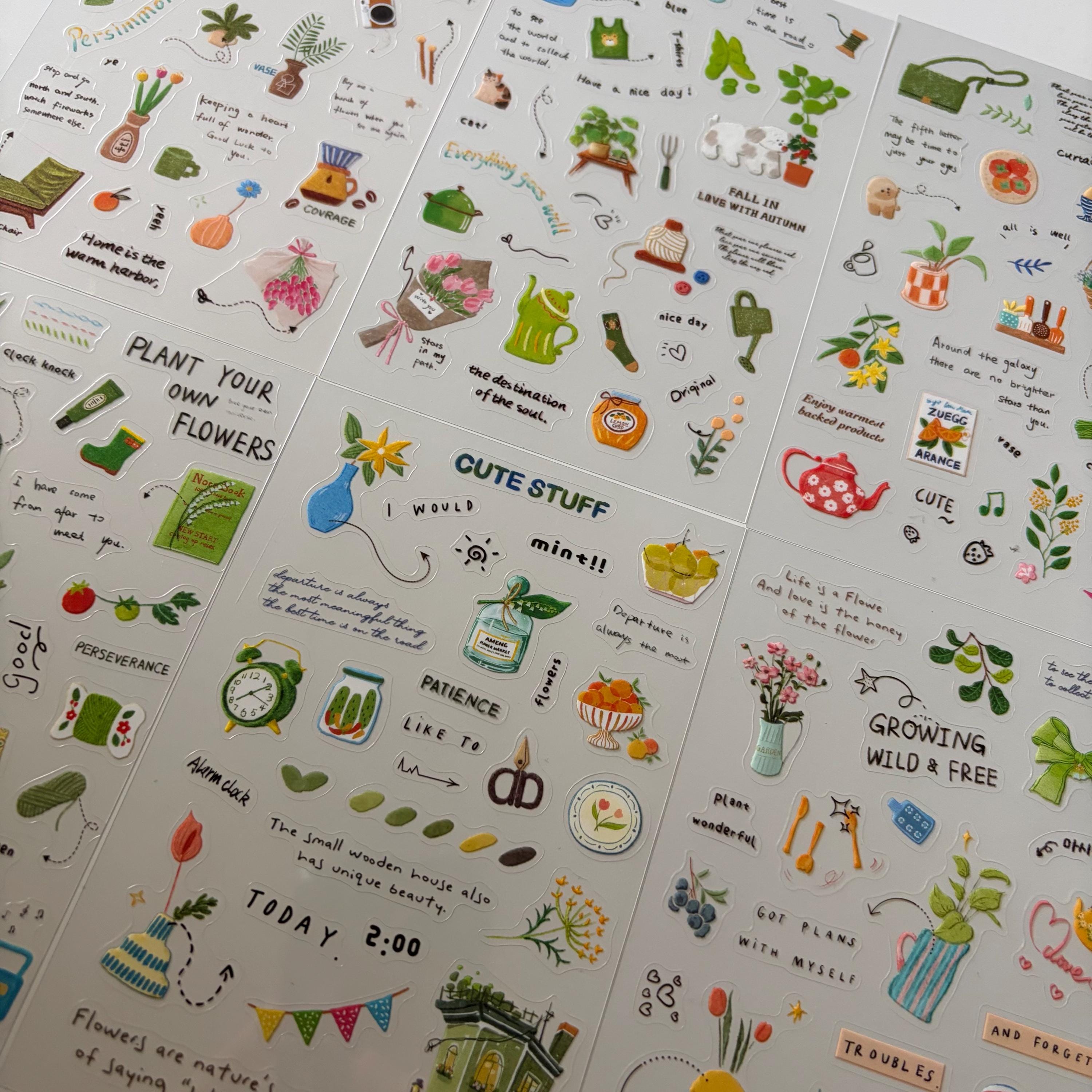 Green Plants Sticker Sheet