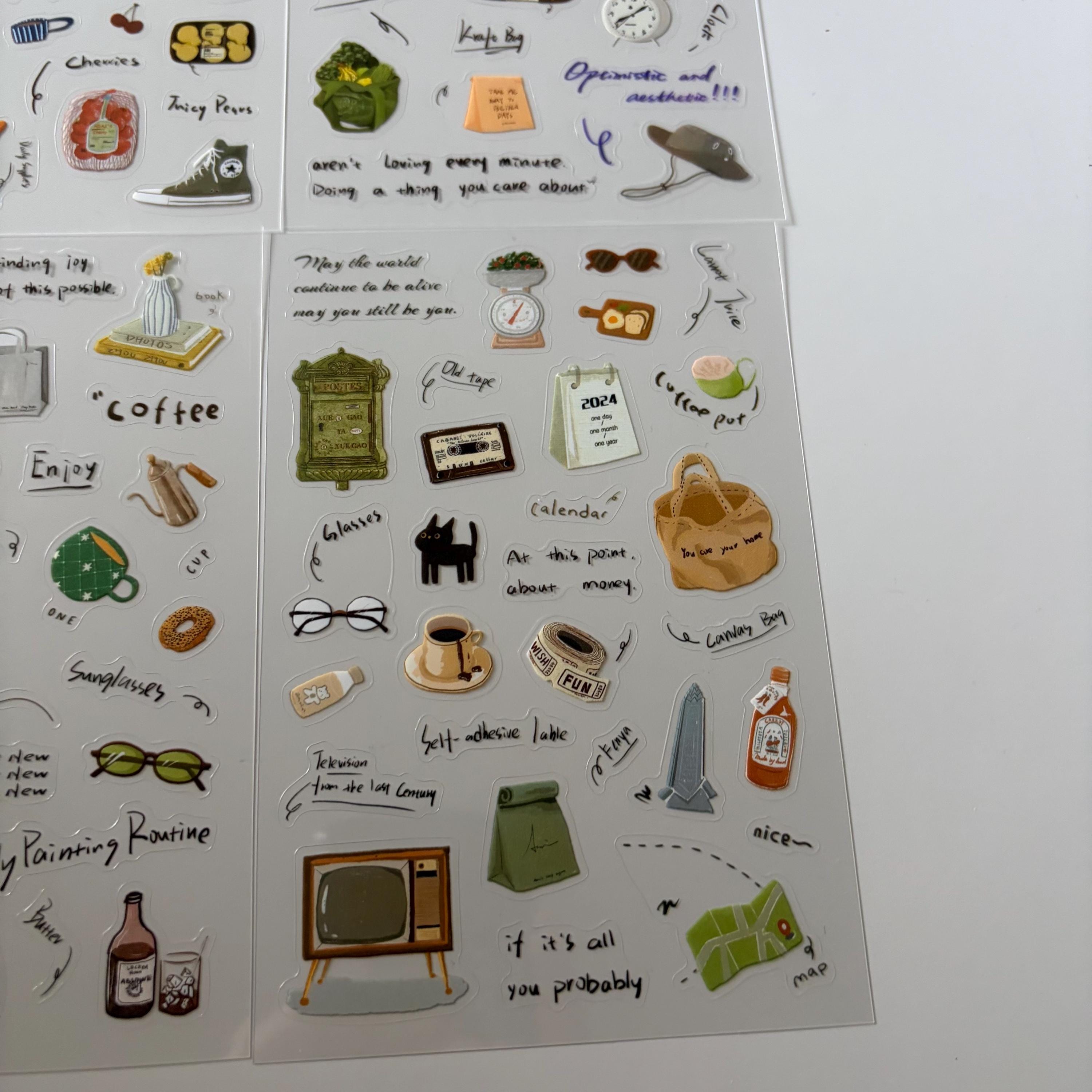 Travel Coffee Sticker Sheet