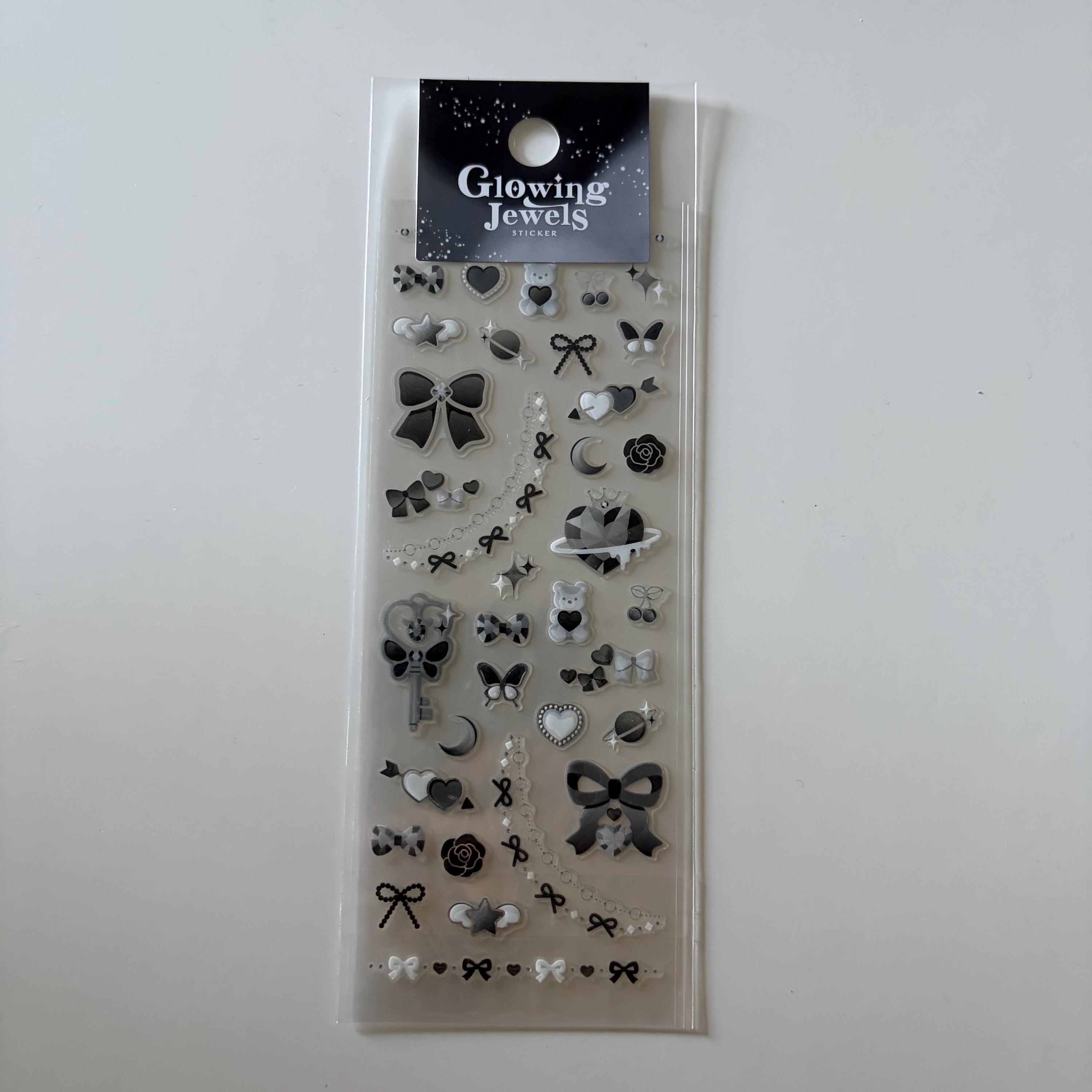 Glowing Jewels Sticker Sheet MIND WAVE Japan