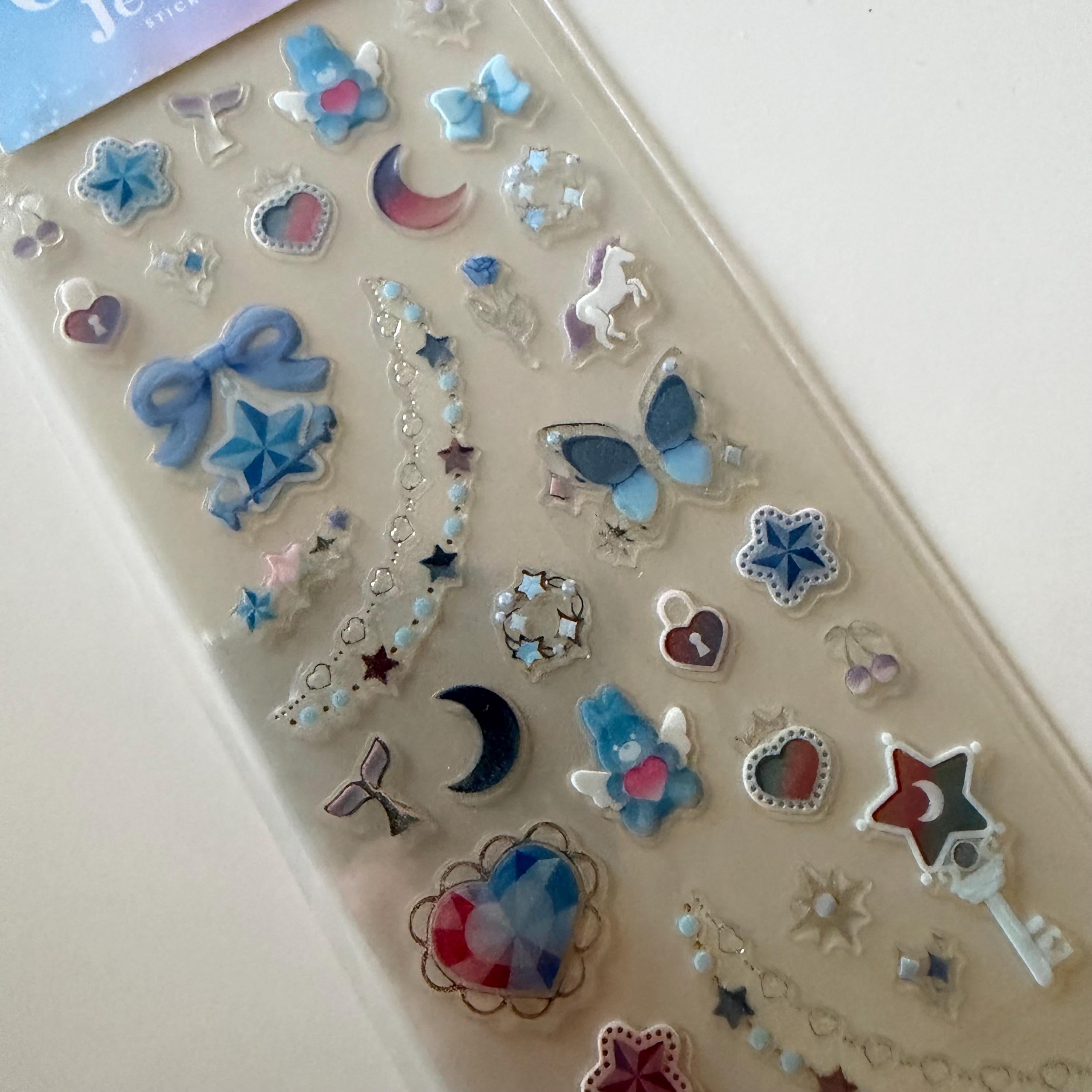 Glowing Jewels Sticker Sheet MIND WAVE Japan