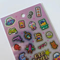 Gem Pixel Art Sticker Sheet MINDWAVE Japan