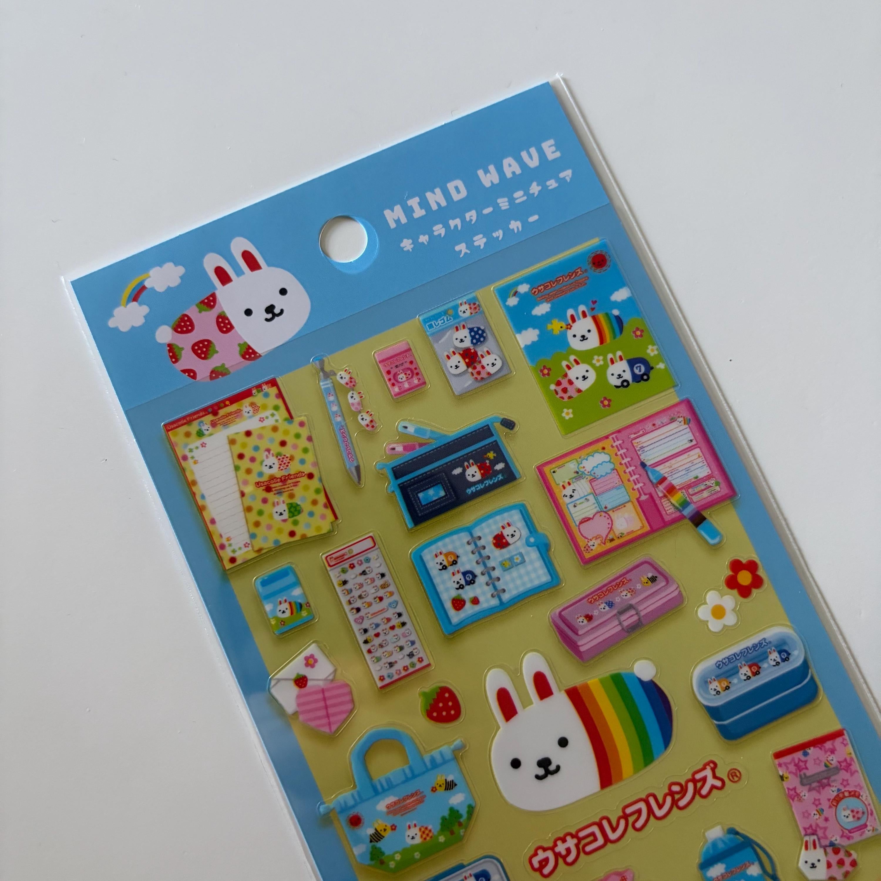 Usakore Friends Sticker Sheet | MINDWAVE Japan