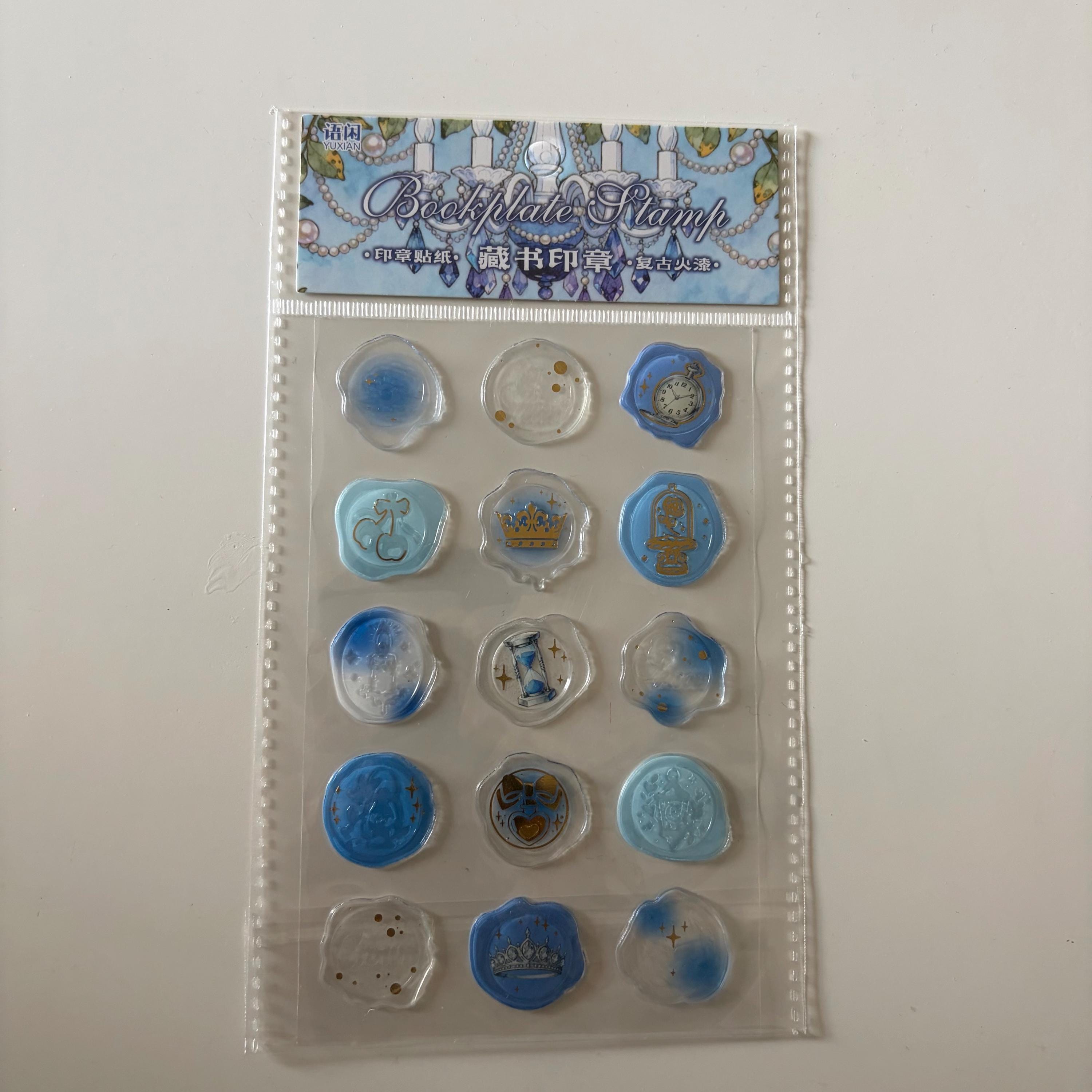 Butterfly Wax Seal Sticker Sheet – Blue