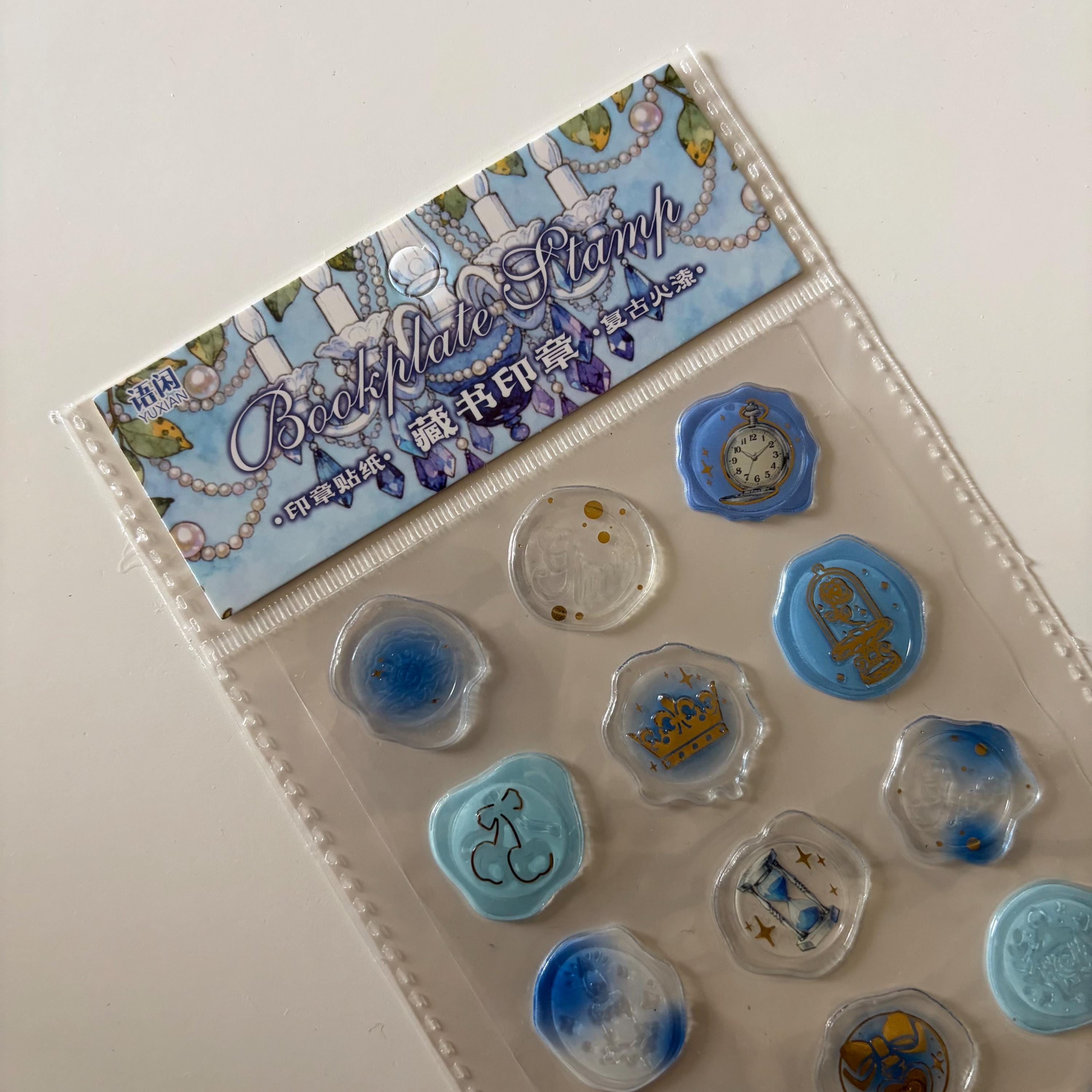 Butterfly Wax Seal Sticker Sheet – Blue