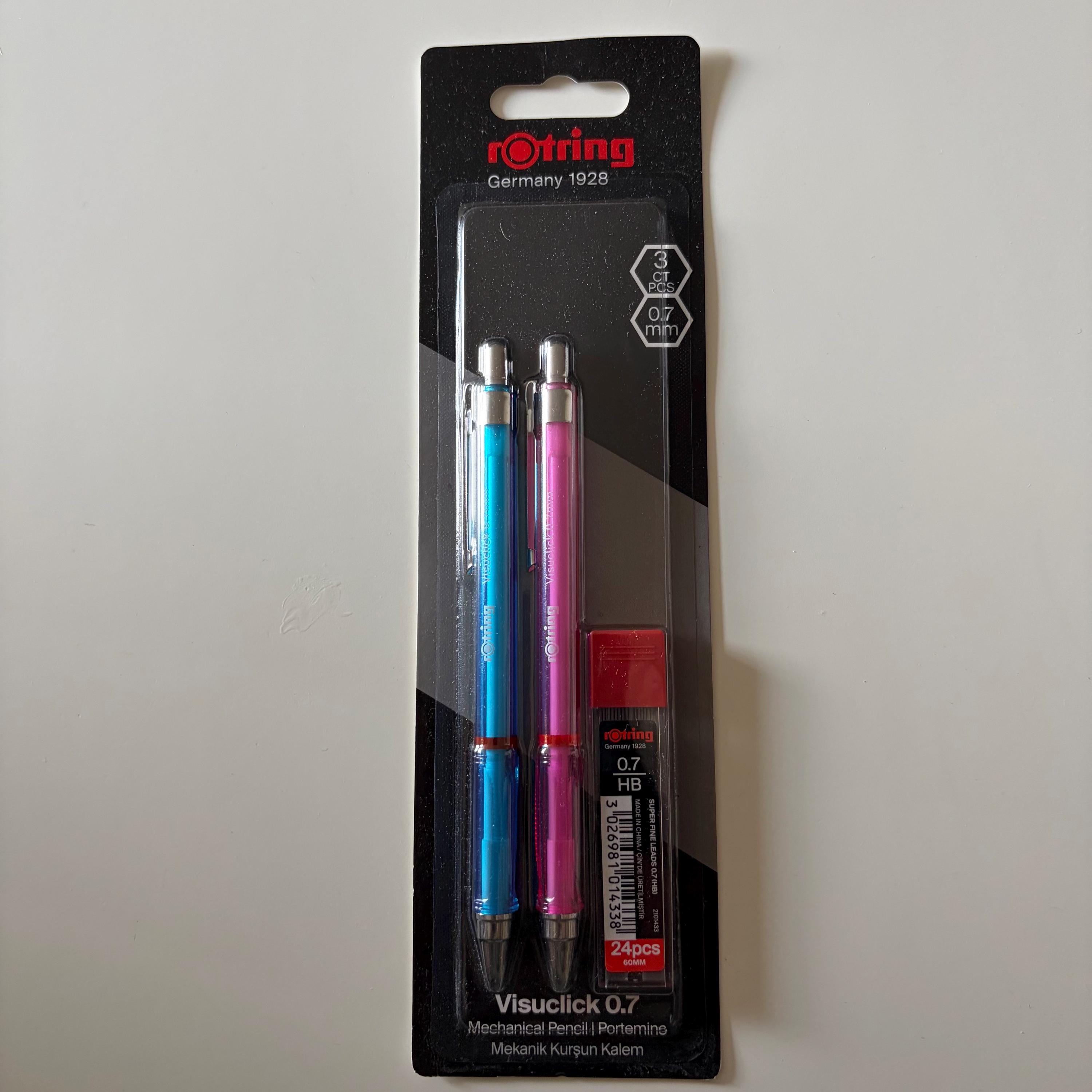 rOtring Visuclick 0.7 Mechanical Pencil Set – 2 Pencils & Refill