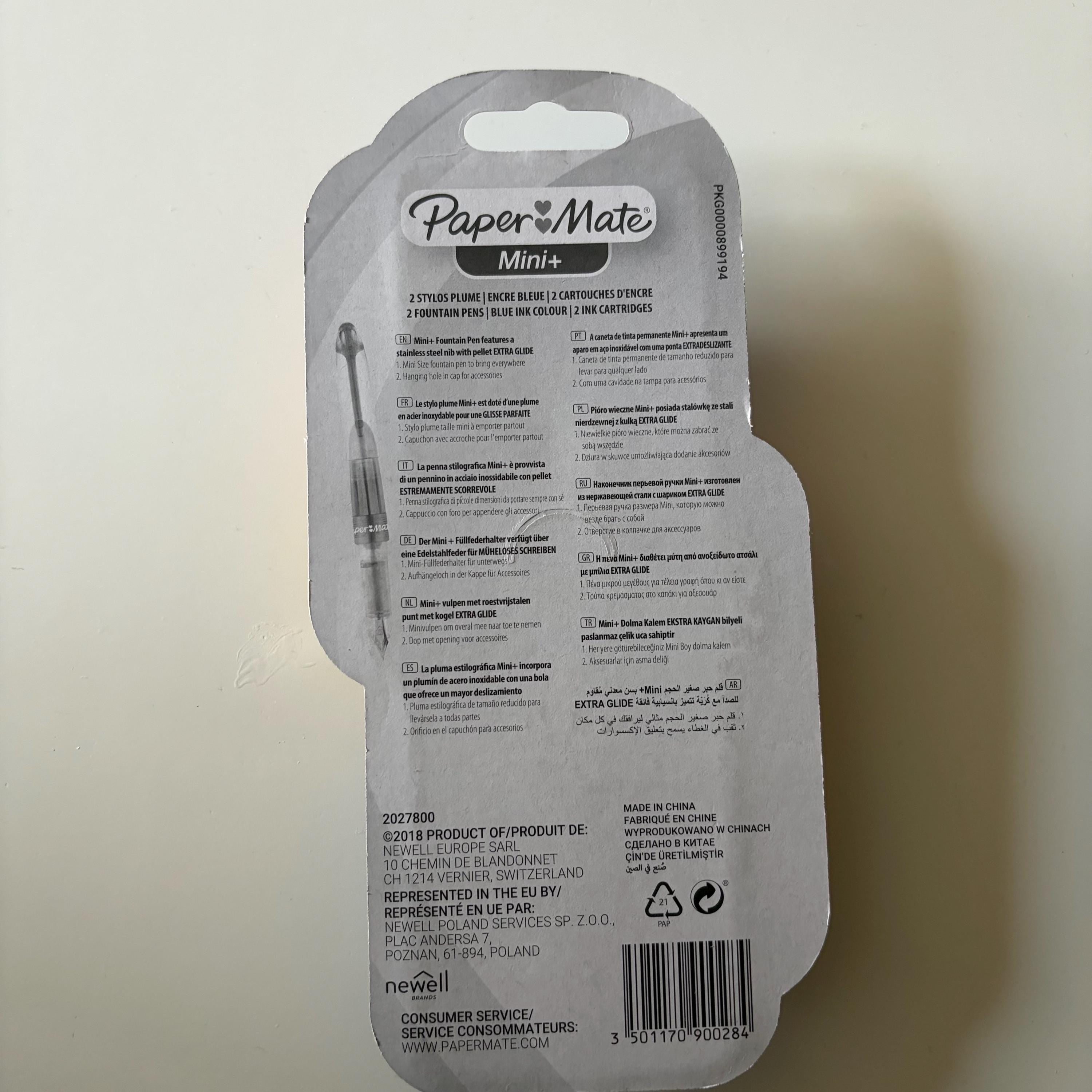 Paper Mate Mini+ Fountain Pens