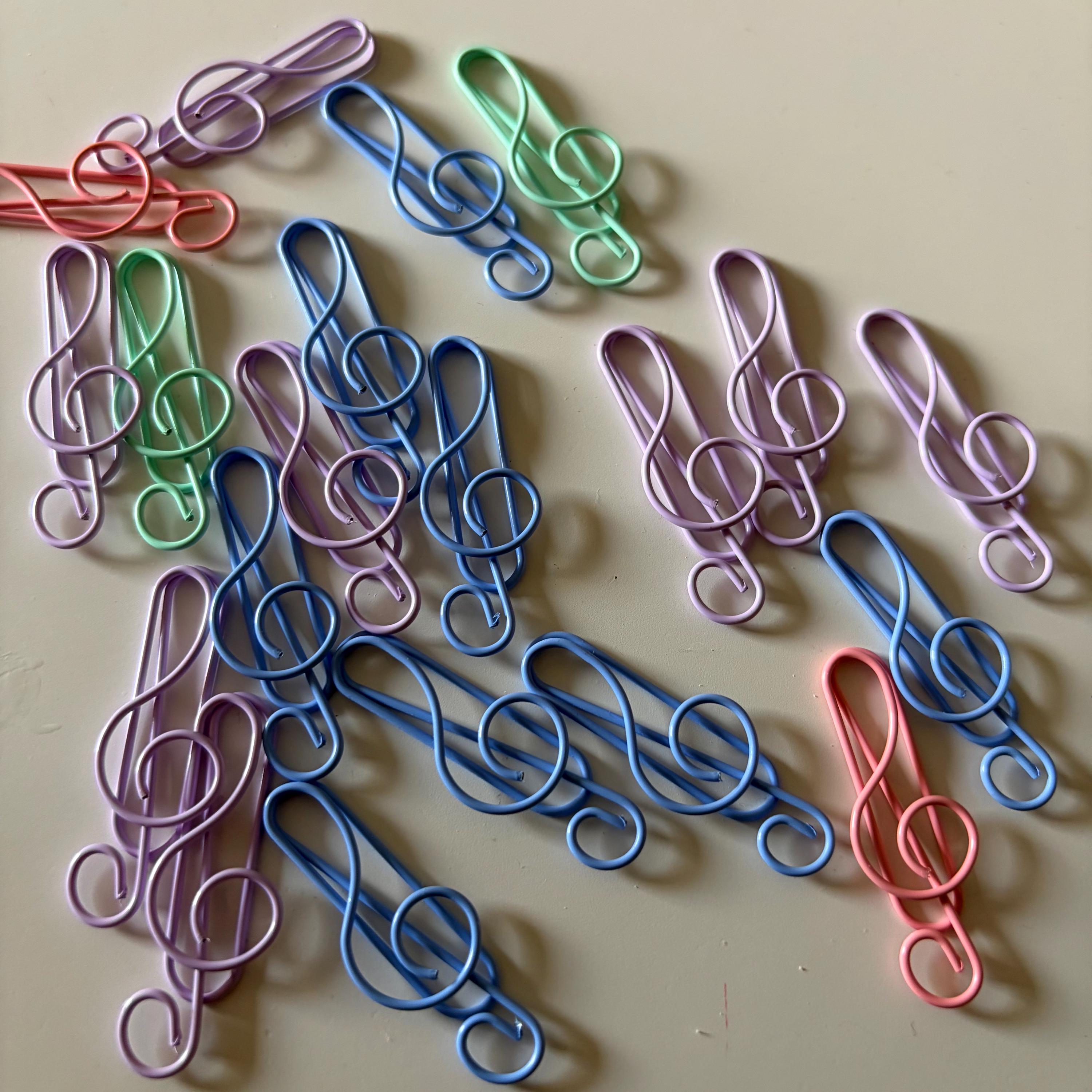 10pcs Treble Clef Paper Clips