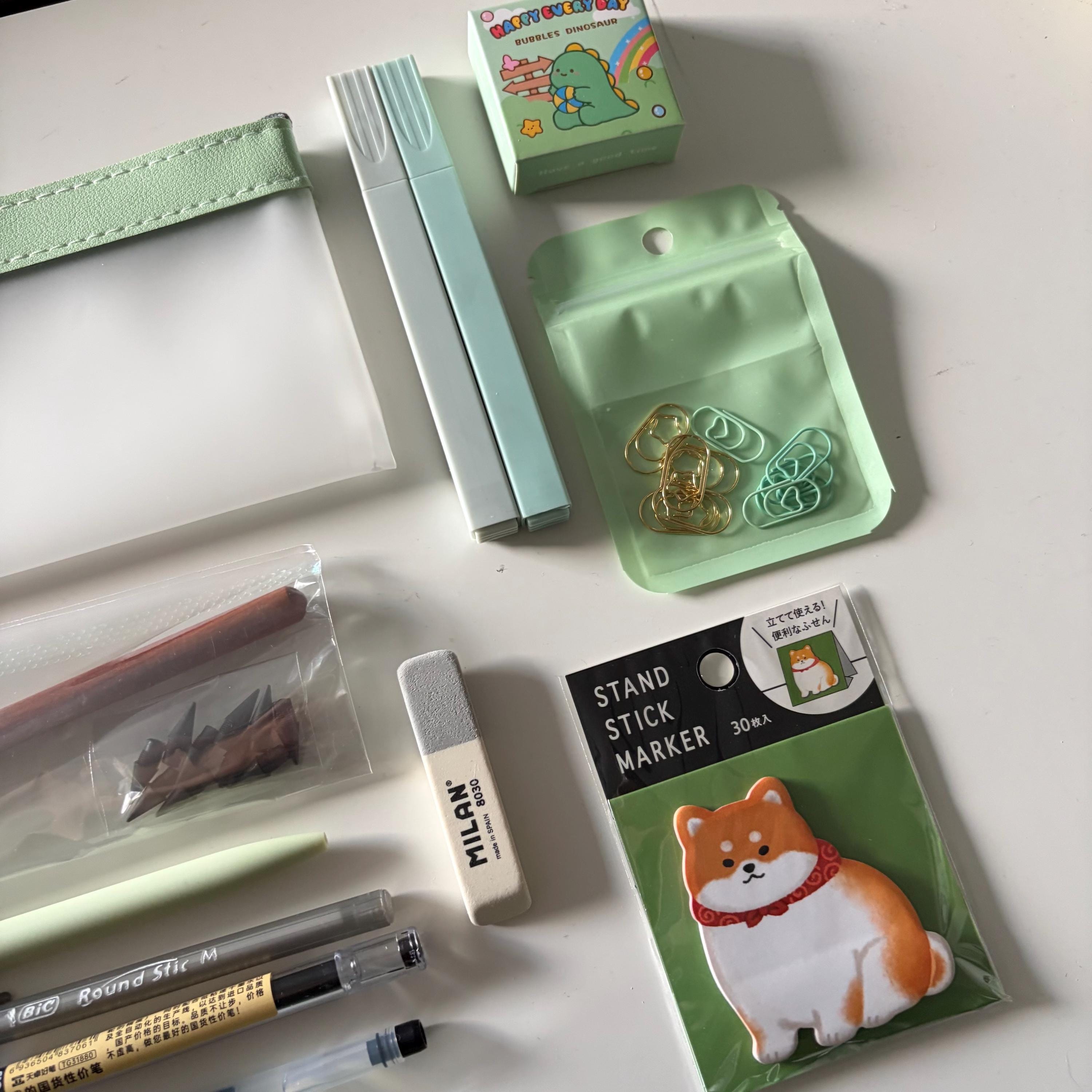 Back to School Green Stationery Bundle