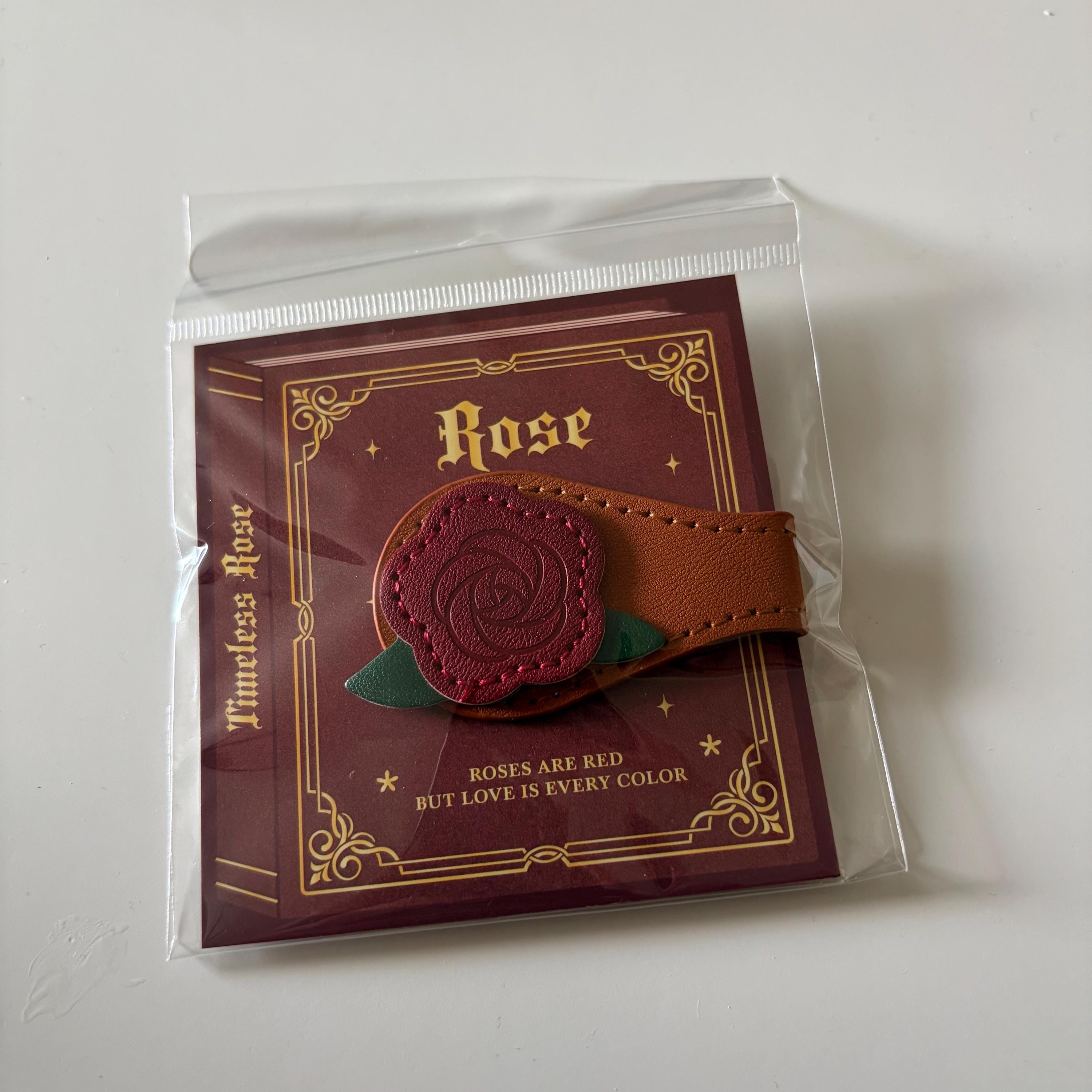 Rose Magnetic Journal Page Clip