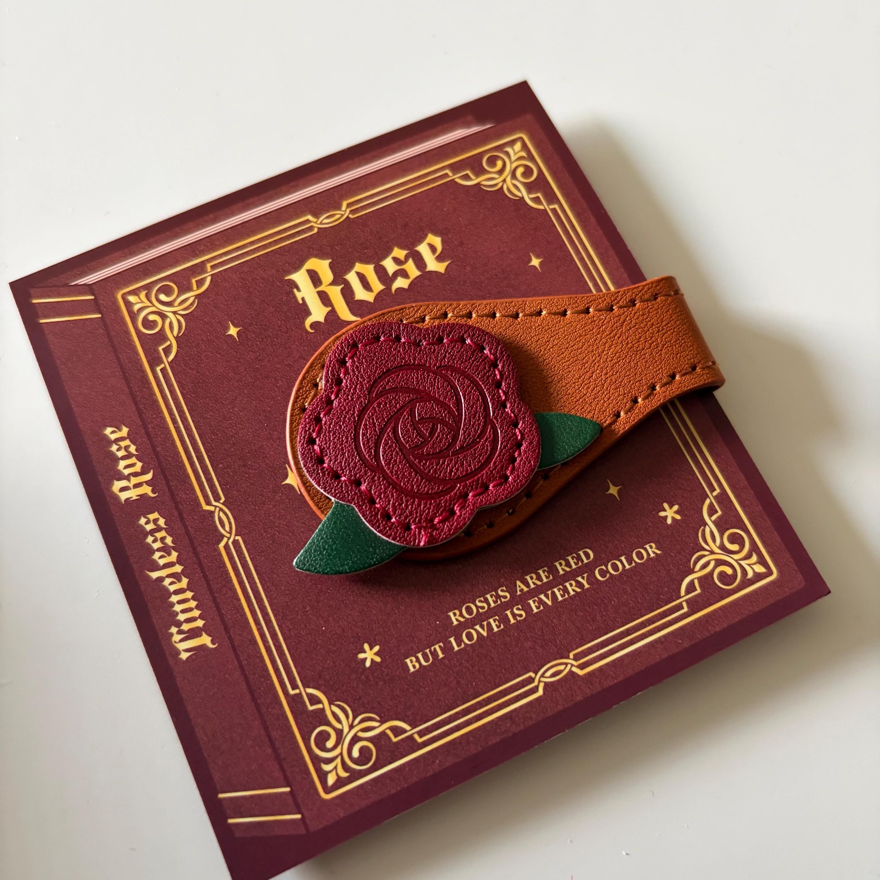 Rose Magnetic Journal Page Clip