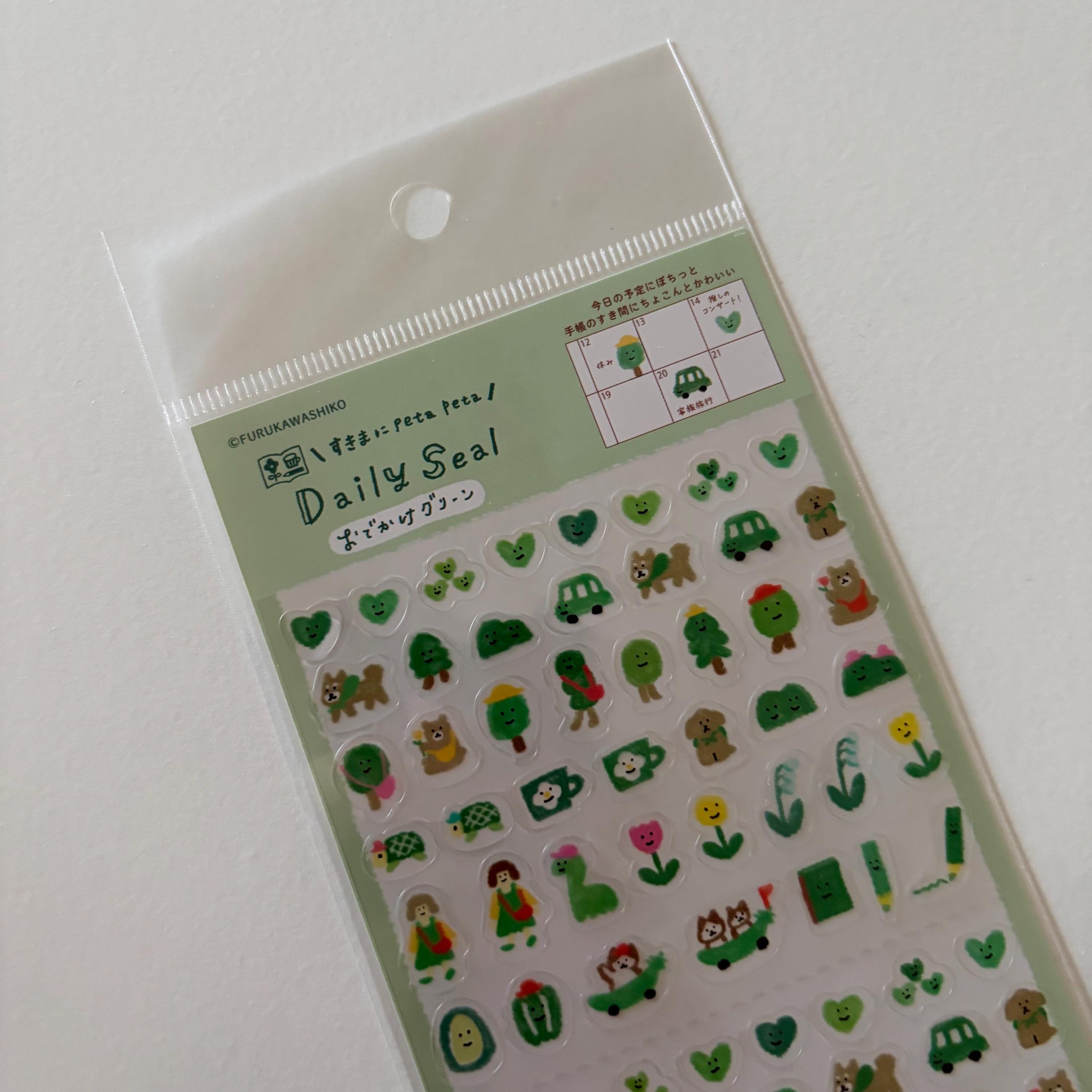 Daily Seal Journal Sticker Sheet Furukawa Shiko