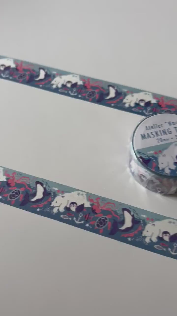 Kodomo No Kao Sea Animals Washi Tape